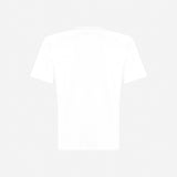 Alicia - T-Shirt With Shoulder Pads in White