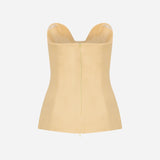 Eva -  Zipper Detailed Corset Top