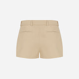 Lou - Tailored Pleated Mini Shorts