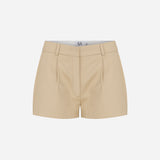 Lou - Tailored Pleated Mini Shorts