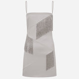 Paula - Beaded Fringe Detailed Mini Dress