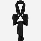 Valeria - Jersey Top With Accessory