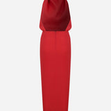 Viale-Linen Midi Dress with Twist Detail