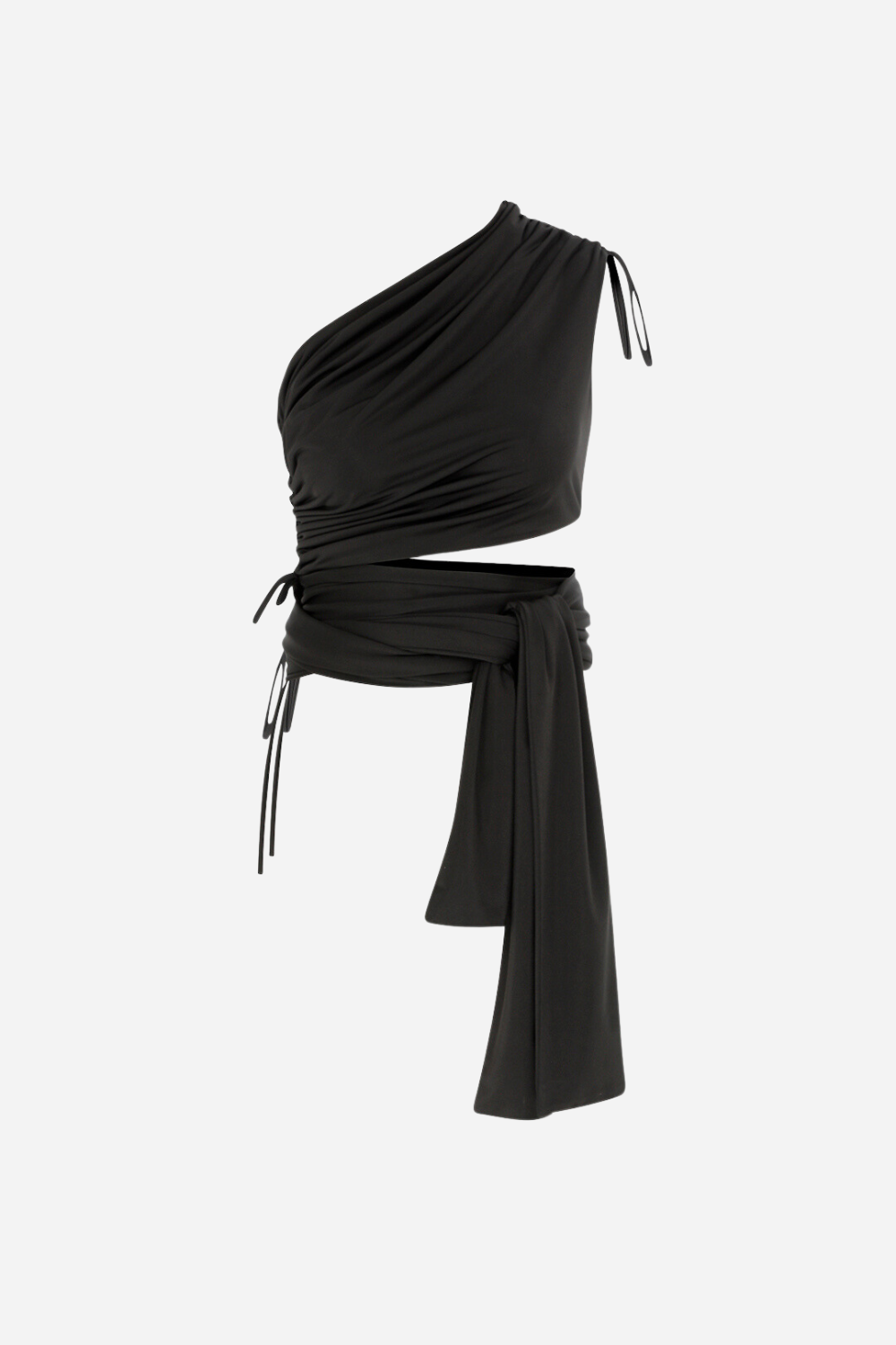 Agatti One Shoulder Wrap Up Top