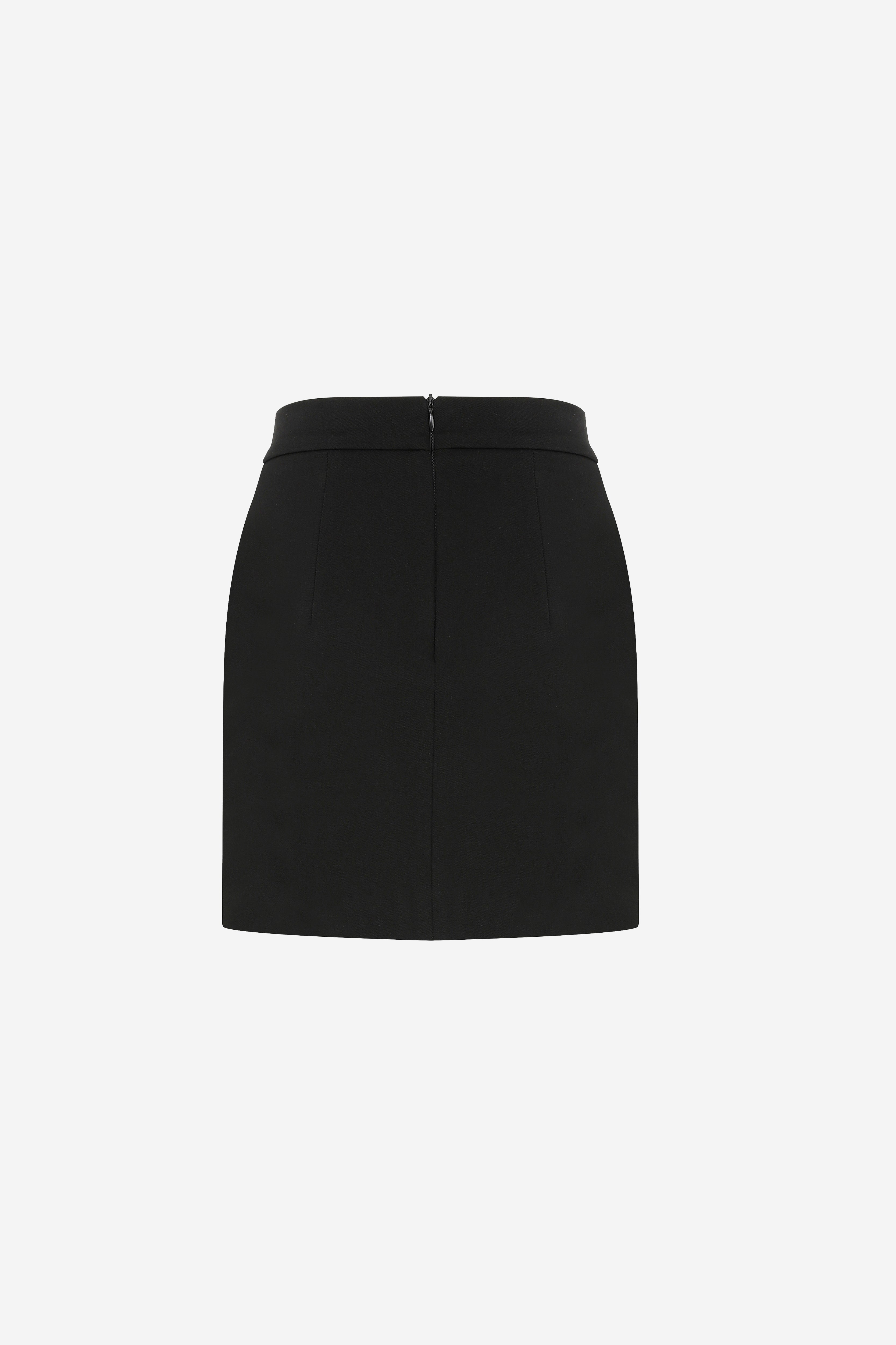 JANINE - MINI SKIRT WITH FRONT SLIT