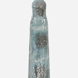 Mer - Gradient Sequin Maxi Dress With Open Back