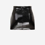Nora - Croco Mini Skirt