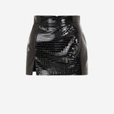 Nora - Croco Mini Skirt