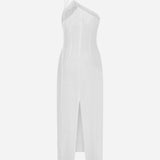 Odine - Linen Dress With Handmade Mirror Details