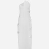 Odine - Linen Dress With Handmade Mirror Details