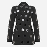 Sakura-Blazer With Hand-Stitched Sequins
