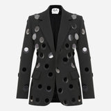 Sakura-Blazer With Hand-Stitched Sequins