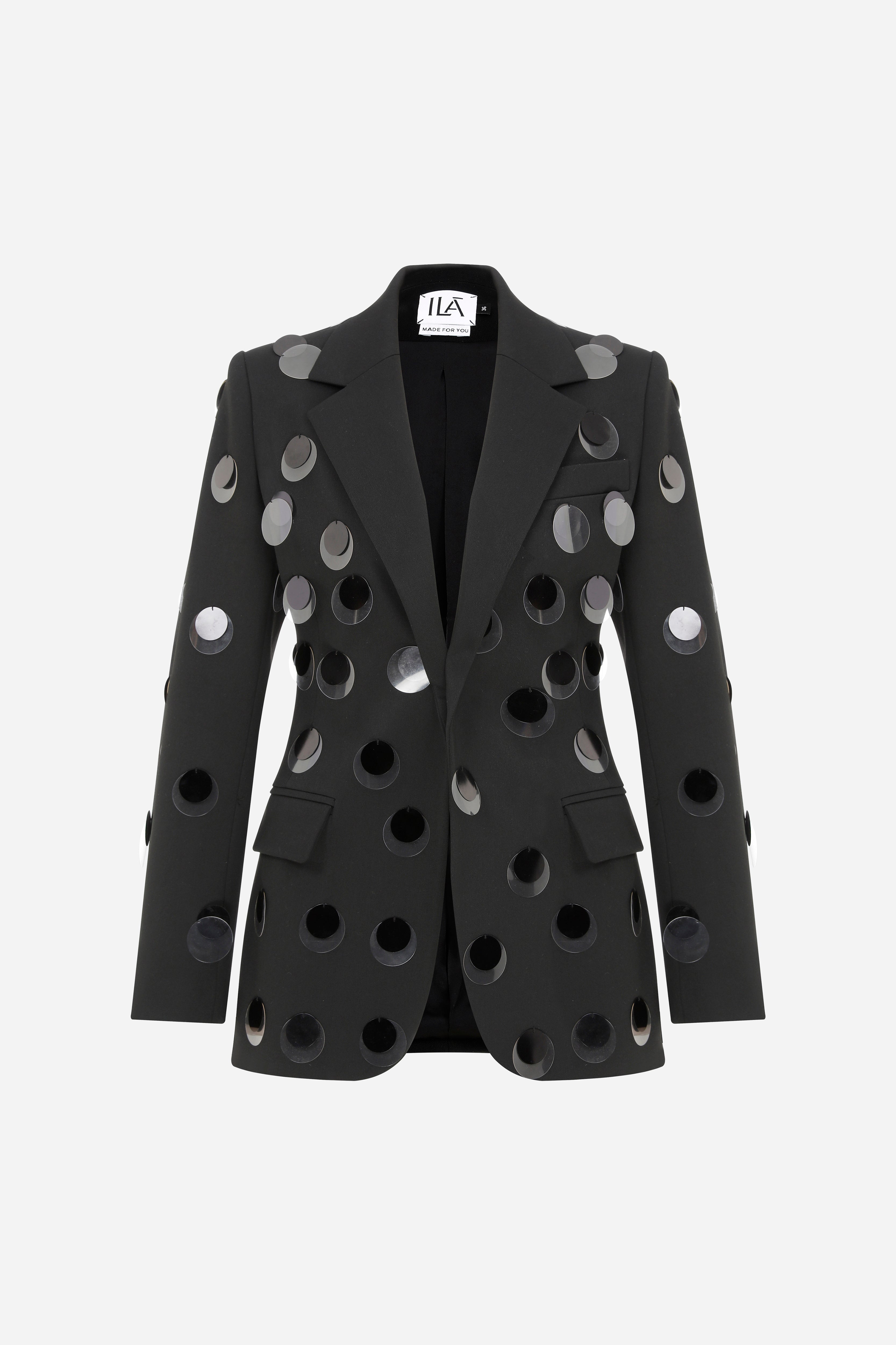SAKURA - BLAZER WITH HAND-STITCHED SEQUINS