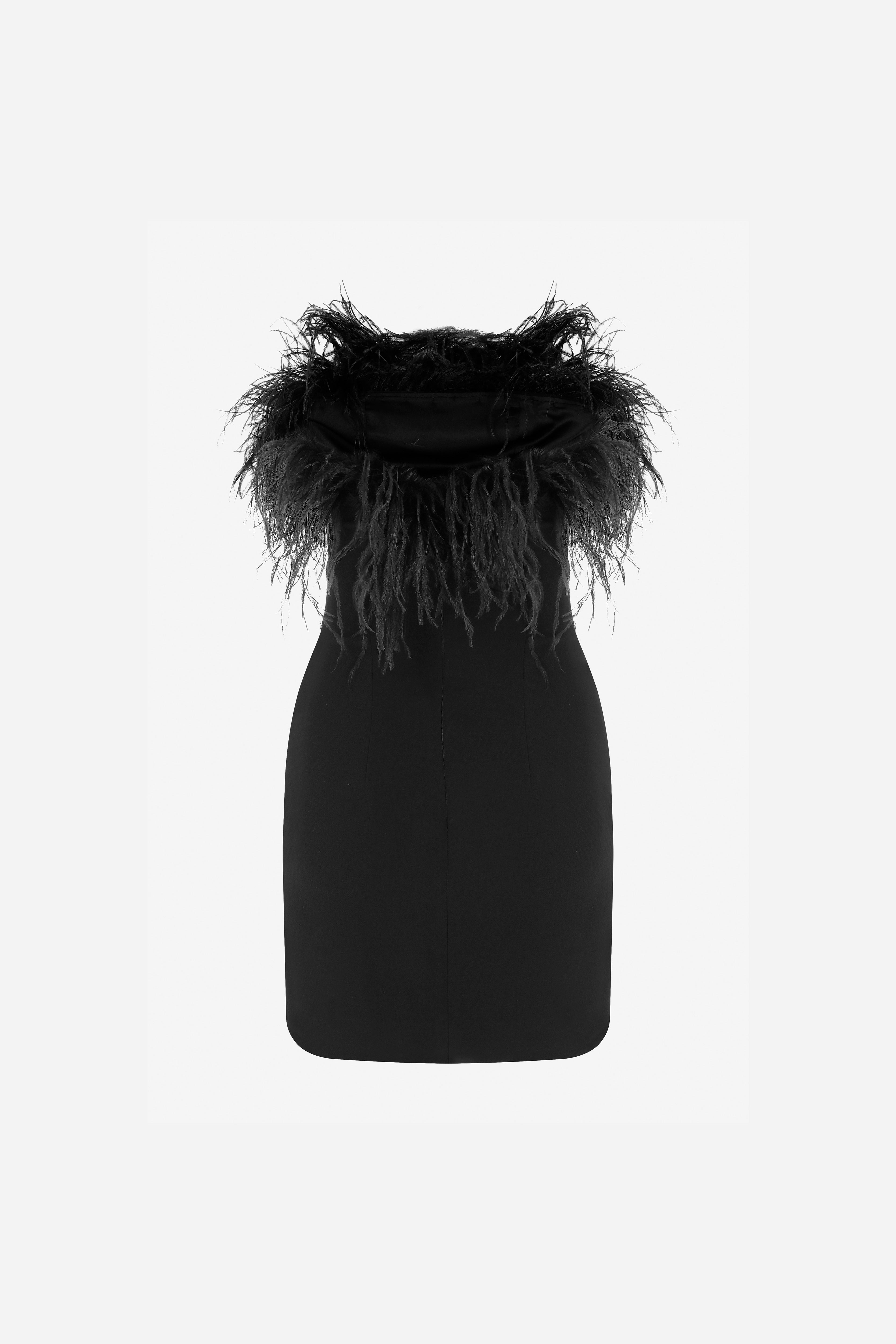 Drew - Strapless Mini dress in black